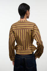 Rhys Top | Cigar Stripe