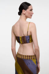 Sade Silk Top | Sienna Stripe