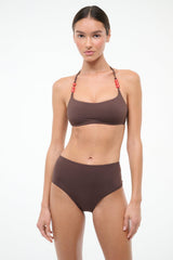 Devon High Rise Bikini Bottom | Dark Chocolate
