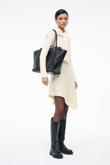 Maude Tote Bag | Black Croco