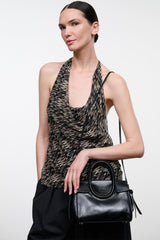 Maude Mini Carryall | Black Snake