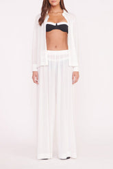 Marza Coverup Pant | White