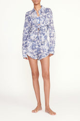 Boyana Short | Blue Toile