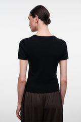Easy Cashmere Tee | Black