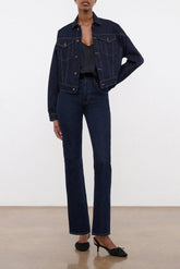 Glen Denim Jacket | Indigo