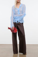 Stroll Silk Dupioni Pant | Earth