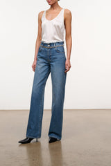 Dean High Rise Crystal Jean | Vintage Wash