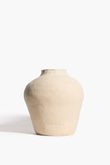 Embroidered Vase | Natural Glaze
