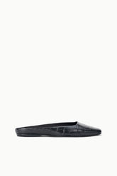 Otto Flat Mule | Black Croco