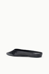 Otto Flat Mule | Black Croco