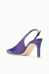 Lucie Slingback Pump | Amethyst Croco
