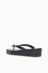 Party Platform Thong | Trumpet Flower Black