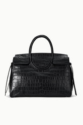 Large Maude Carryall | Black Croco
