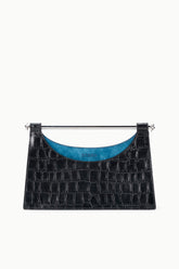 Carys Clutch | Black Croco