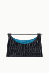 Carys Clutch | Black Croco