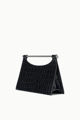 Carys Clutch | Black Croco