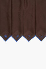 Gala Linen Napkins | Espresso Henry Blue