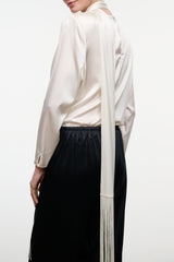 Suni Silk Top | Ivory