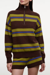 Hudson Cashmere Sweater | Nightowl Stripe