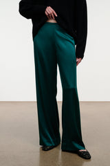 Stroll Silk Pant | Emerald