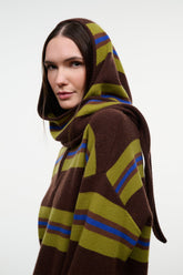 Cashmere Hood Scarf | Nightowl Stripe