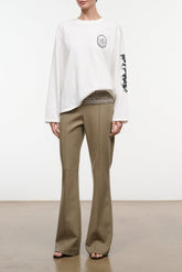 Slate Long Sleeve Tee | White