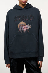 Charlie Terry Hoodie | Washed Black