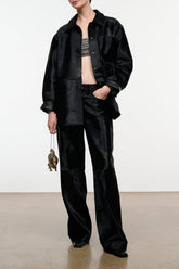 Quentin Haircalf Jacket | Black