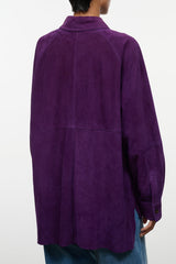 Josette Suede Shirt | Amethyst