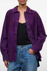 Josette Suede Shirt | Amethyst