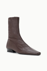 Wally Sock Flat Ankle Boot | Espresso
