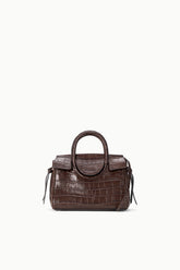 Maude Mini Carryall | Espresso Croco
