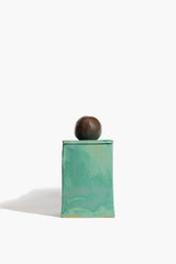 Small Moon-Lid Box | Satin Patina and Brown Glaze