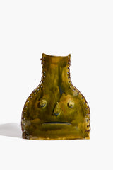 Whipstitch Henry Vase | Green Natural Glaze