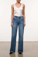 Dean High Rise Crystal Jean | Vintage Wash