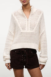 Cropped Hampton Sweater | Ivory