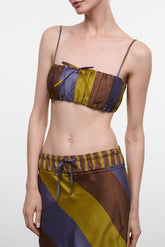 Sade Silk Top | Sienna Stripe