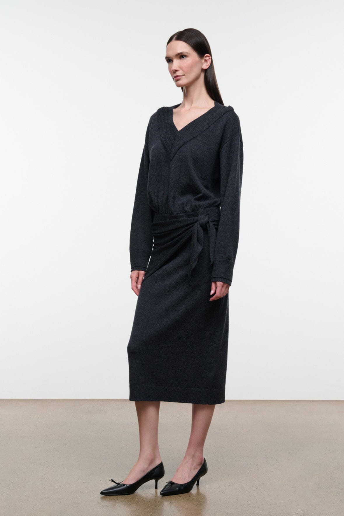 Norman Sweater Dress | Smoke