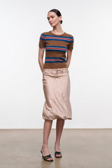 Easy Cashmere Tee | Savoy Stripe