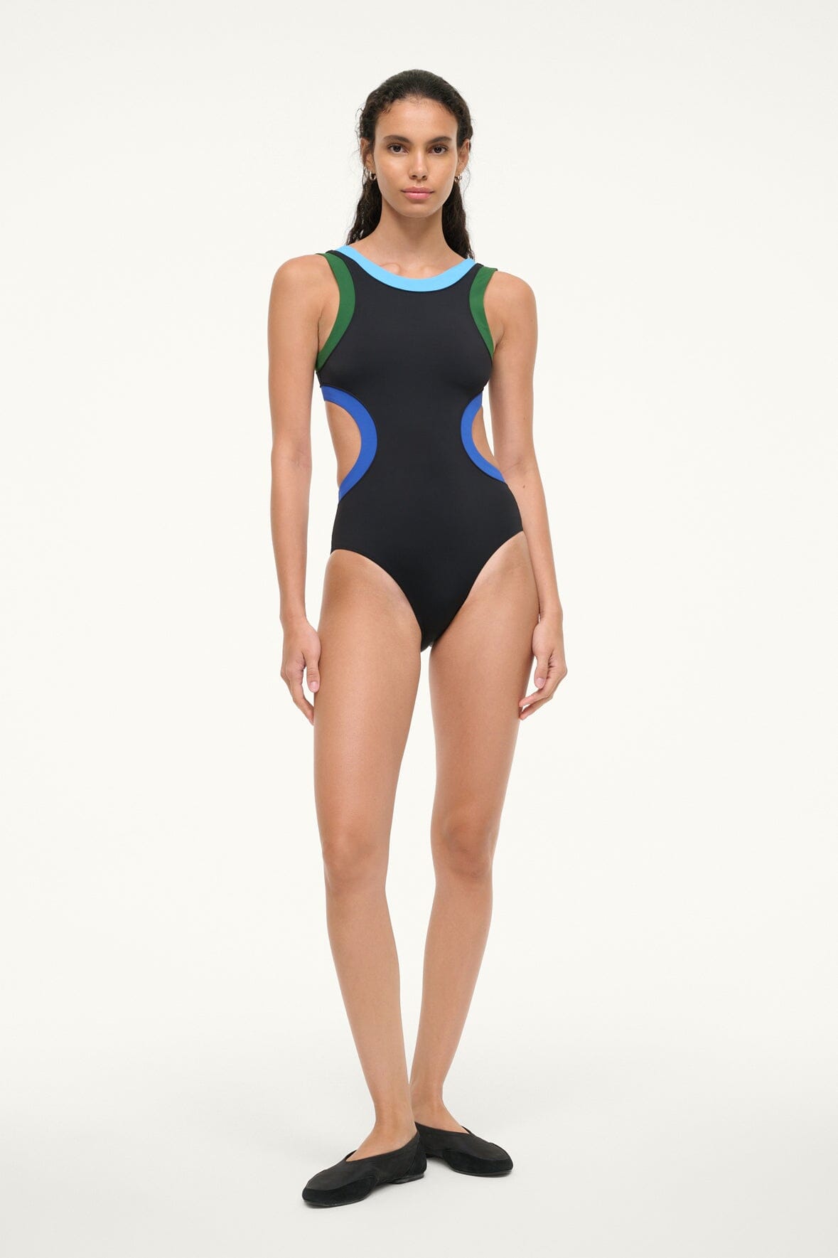 Dolce One Piece | Black Colorblock