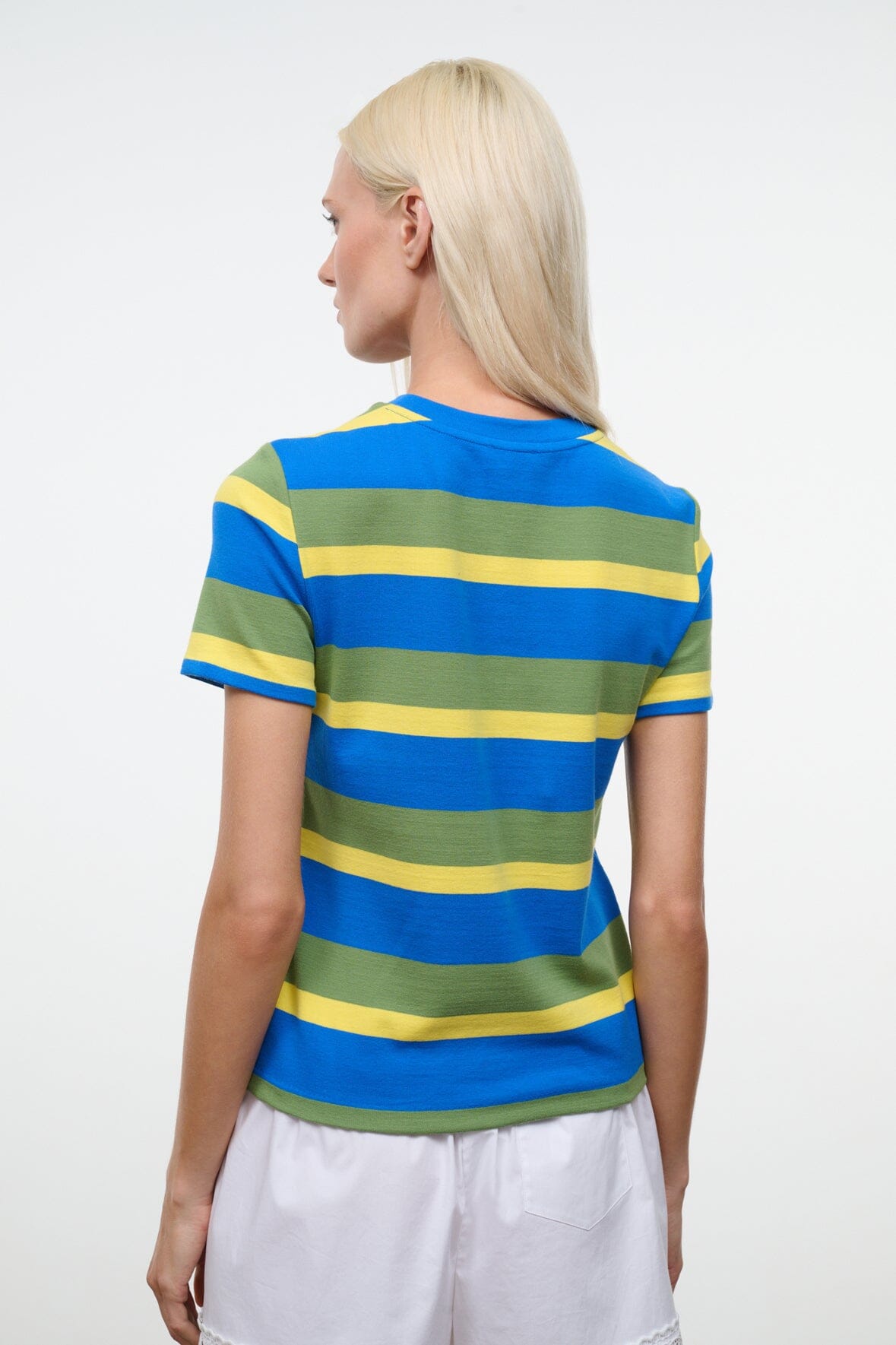 Weekend Crew Tee | Costa Stripe