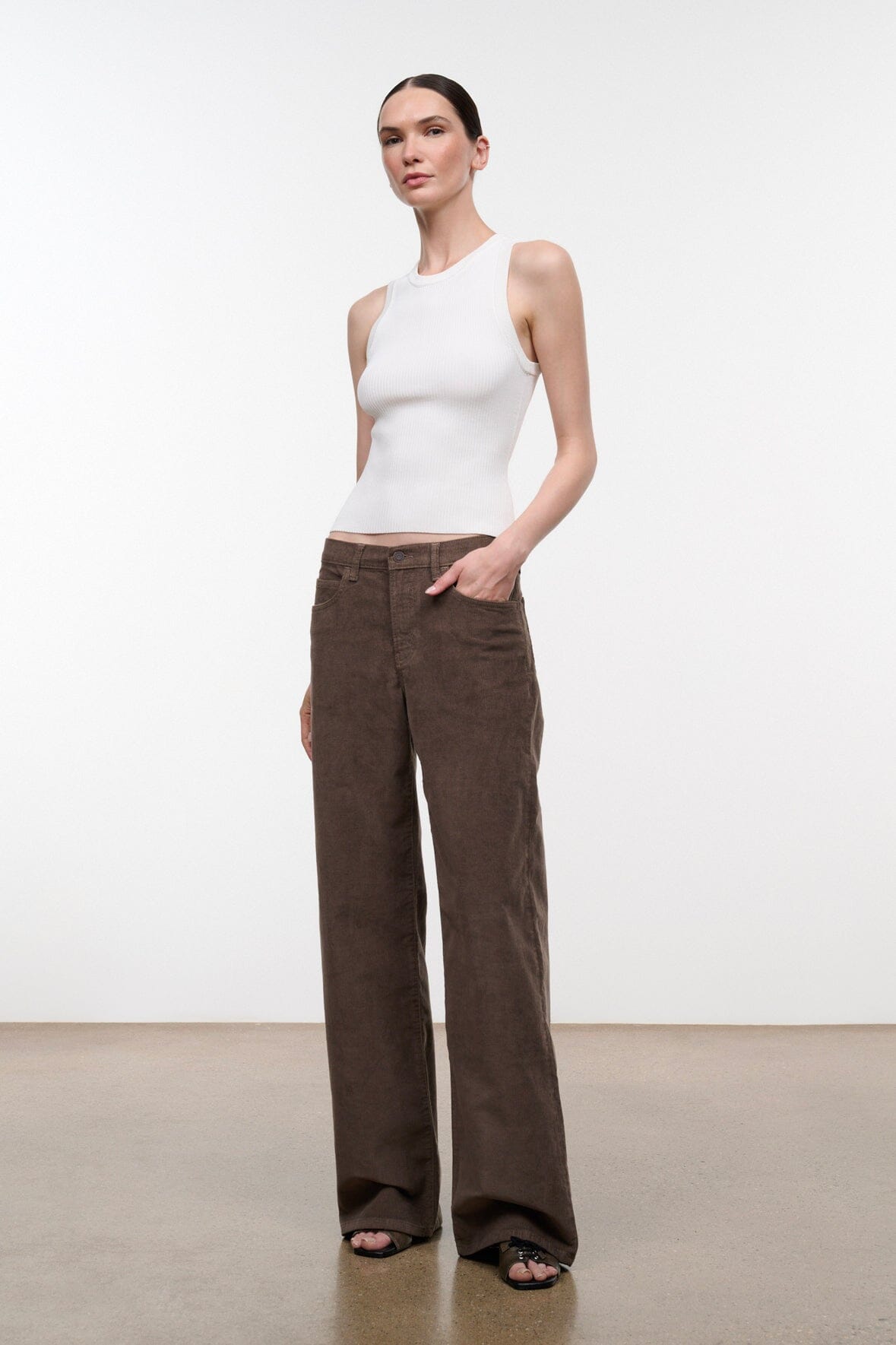 Gus Relaxed Jean | Oyster Corduroy