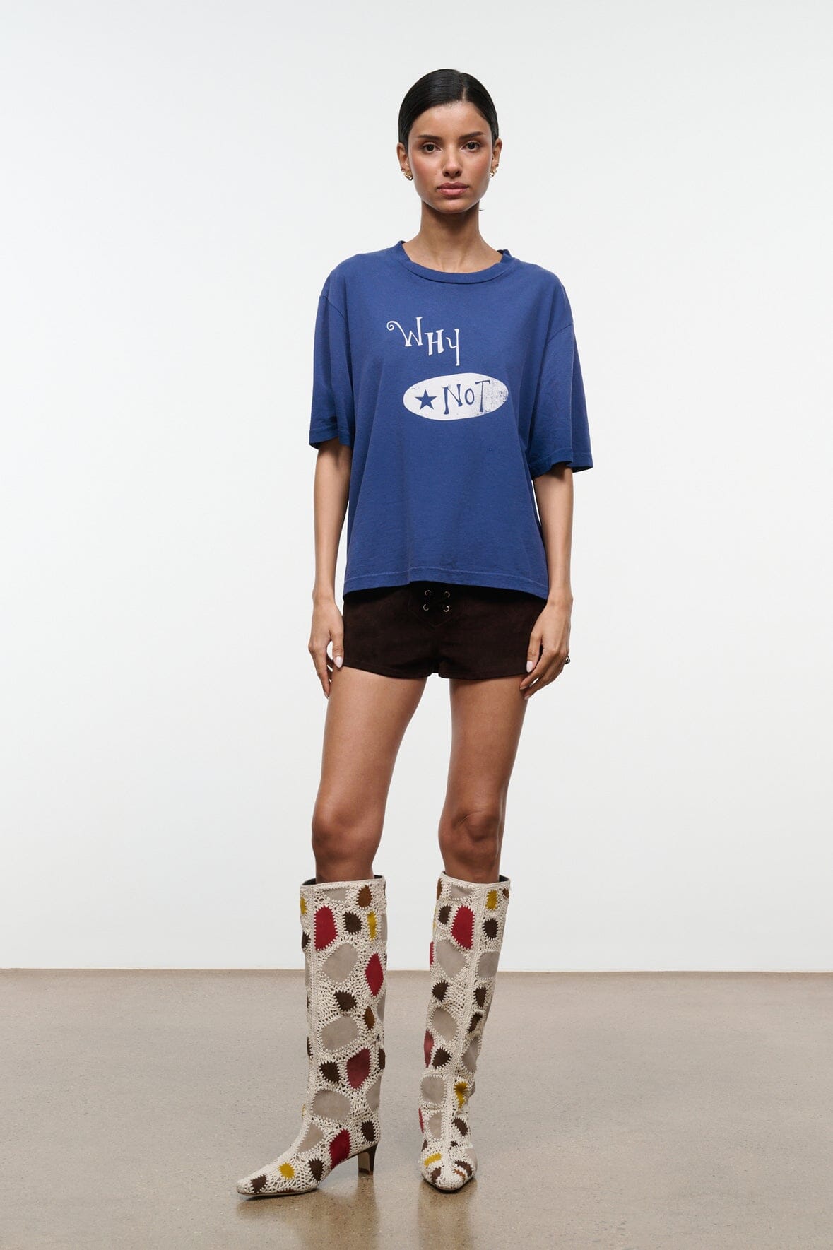 Wally Boot | Suede Patchwork