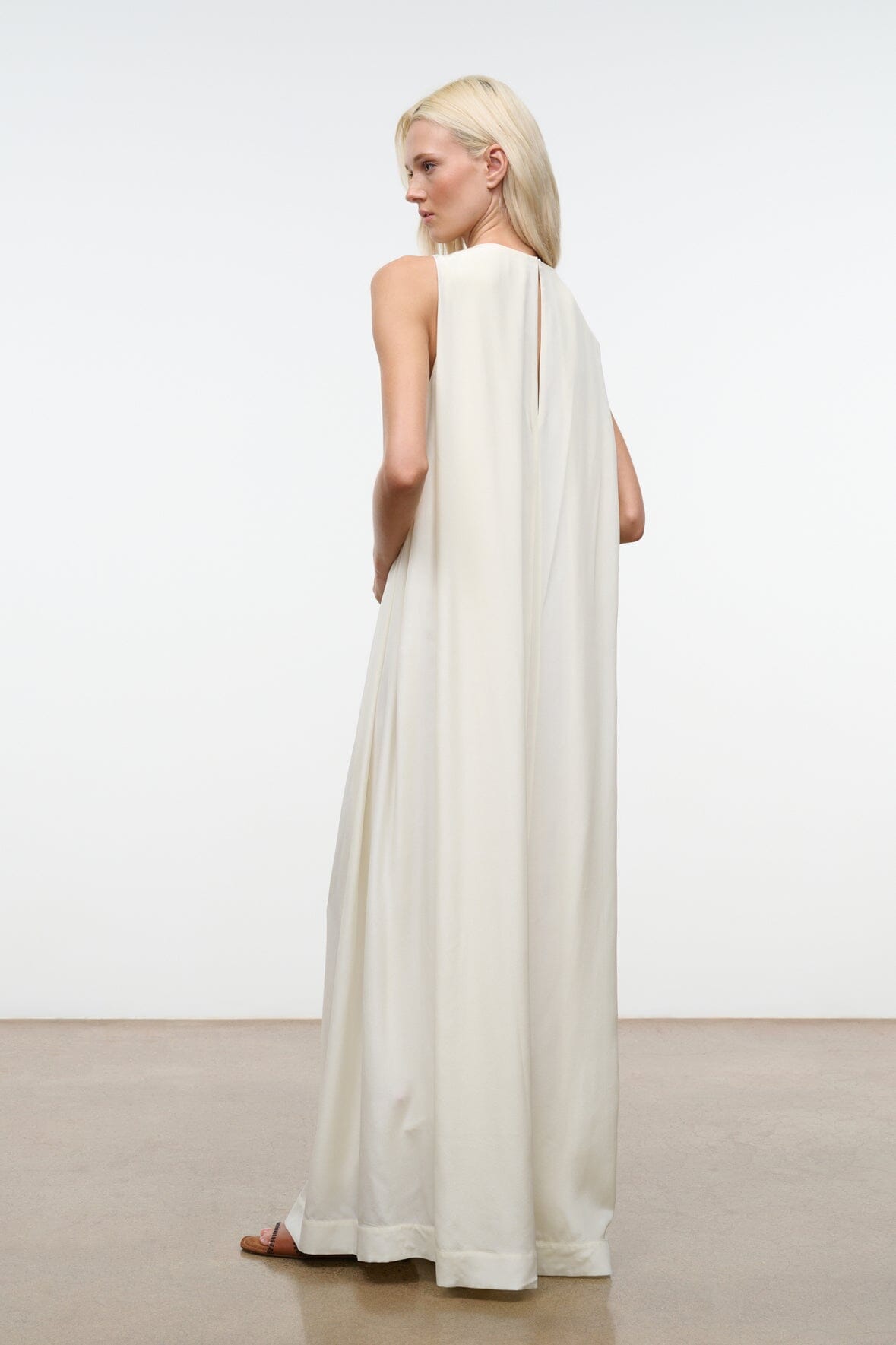 Dalia Silk Dress | Ivory