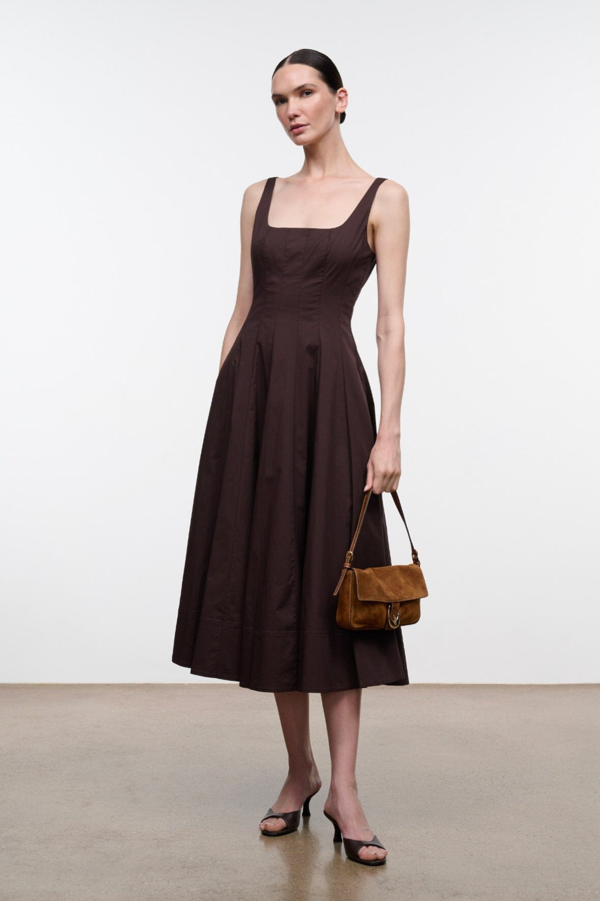 Brigitte Leather Mule | Espresso
