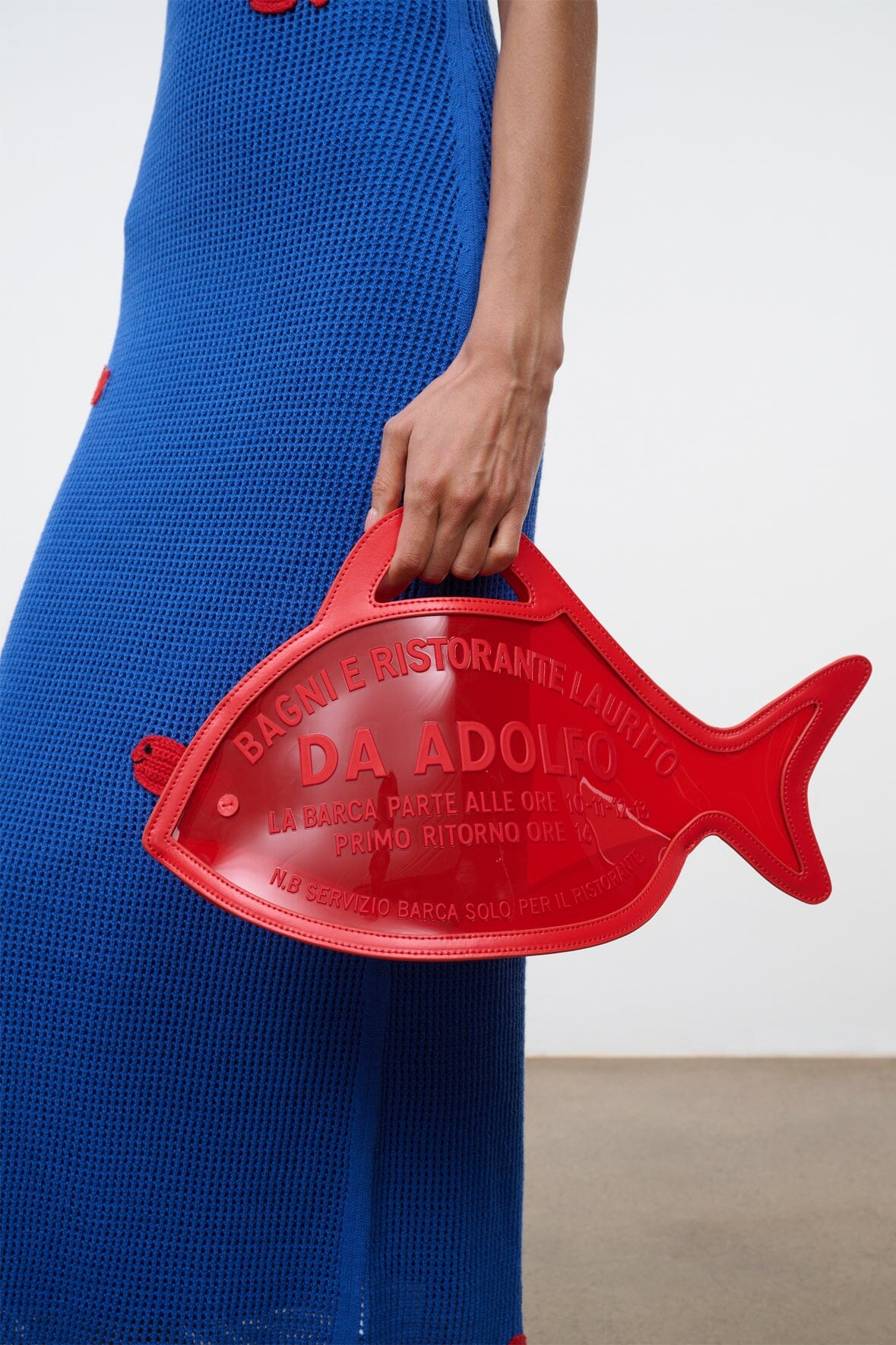 Cleo Fish Bag x Da Adolfo | Red Rose
