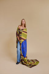 Cashmere Blanket | Nightowl Stripe