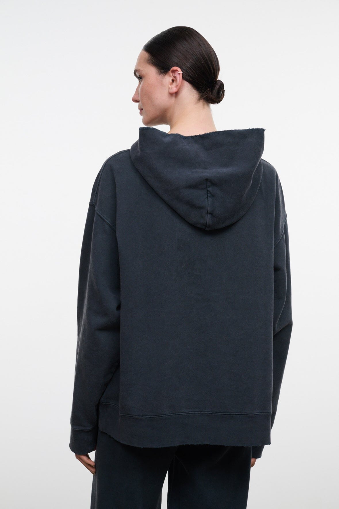 Lounge Terry Hoodie | Washed Black