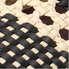Nell Crochet Ballerina | Cream Black