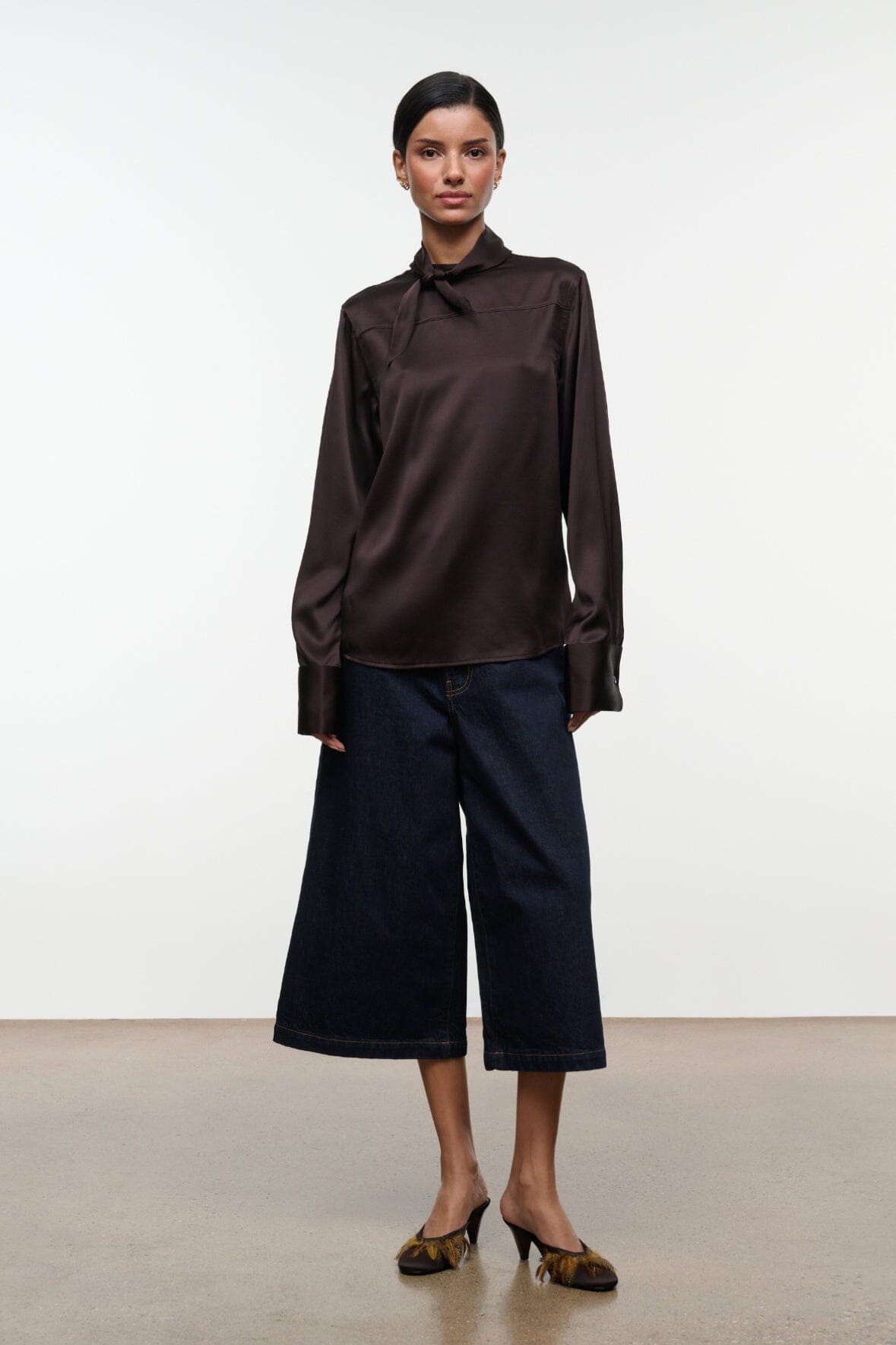 Rhodes Silk Top | Earth